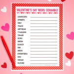 Valentine s Day Word Scramble Printable Happiness Is Homemade