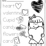 Valentine s Day Writing For Kindergarten Valentines Day Words