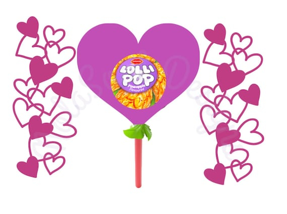 Valentine Sucker Lollipop Holder Svg For Print And Cut Etsy