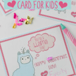 Valentines Day Card For Kids With Free Printable Houston Mommy And