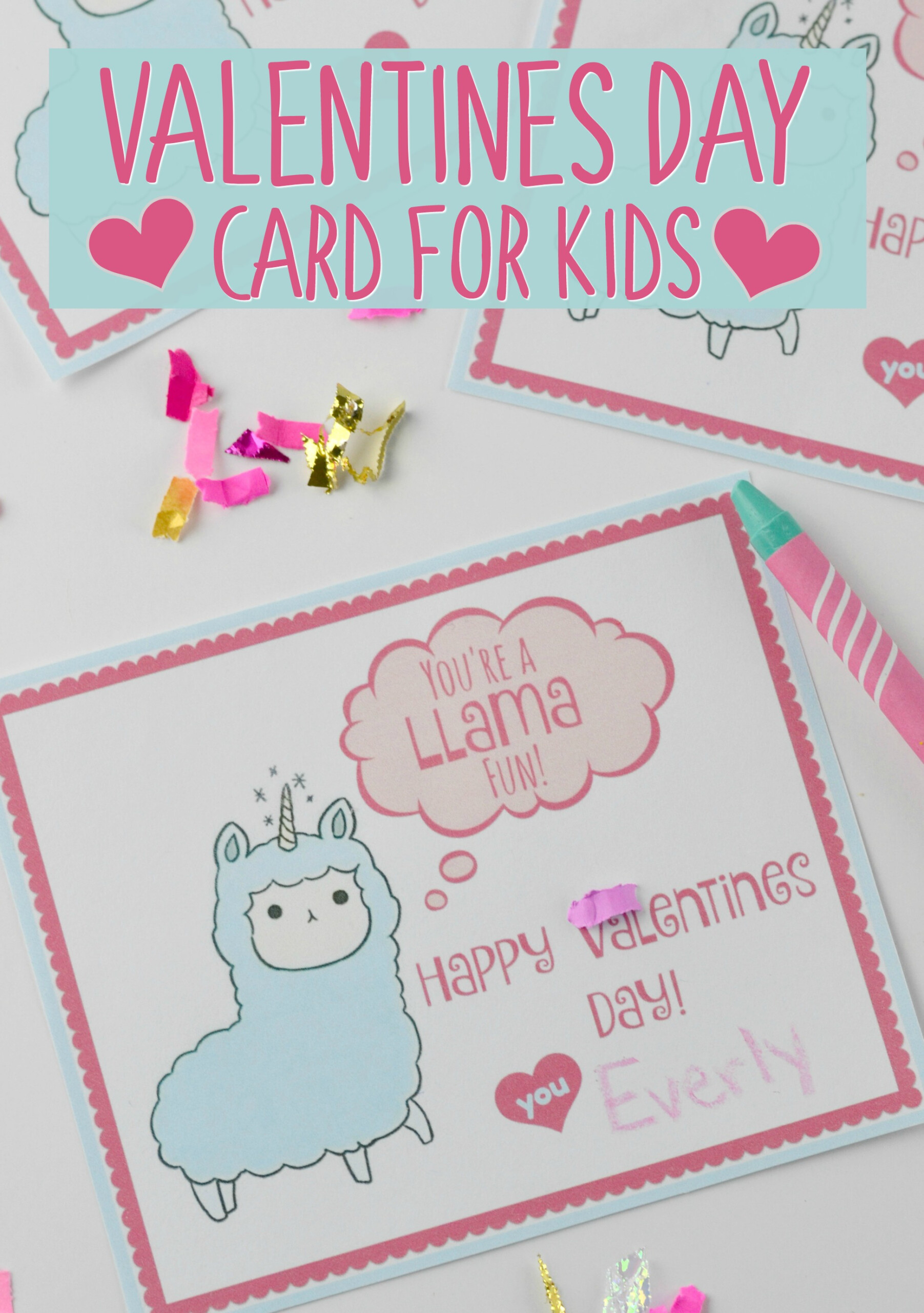 Valentines Day Card For Kids With Free Printable Houston Mommy And 