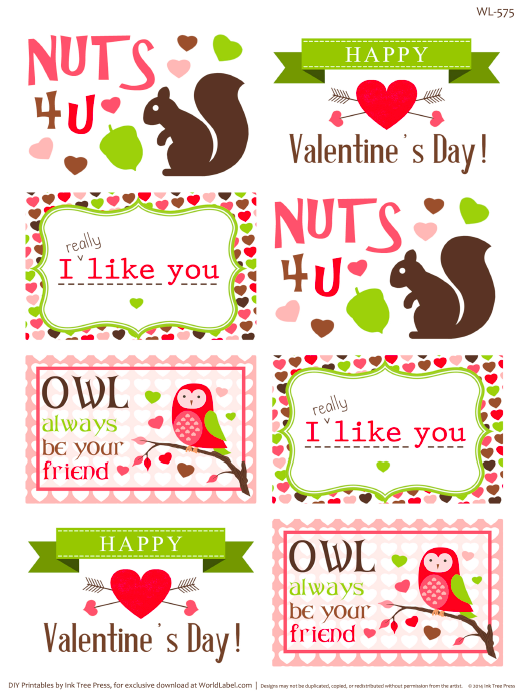 Valentines Day Label Templates Worldlabel Blog