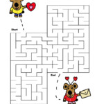 Valentines Mazes Best Coloring Pages For Kids