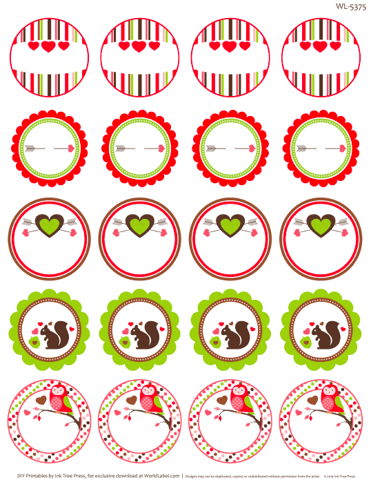 Whole Hearted Valentines Day Printable Labels Free Printable Labels 