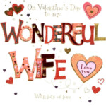 Wonderful Wife Valentine s Day Greeting Card Cards