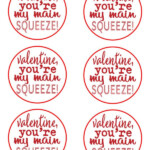 You re My Main Squeeze Free Printable Valentine Valentines