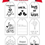 10 Creative Printable Valentine Gift Tags