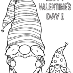 15 Cute Valentine Gnomes Coloring Pages Valentine Coloring Pages