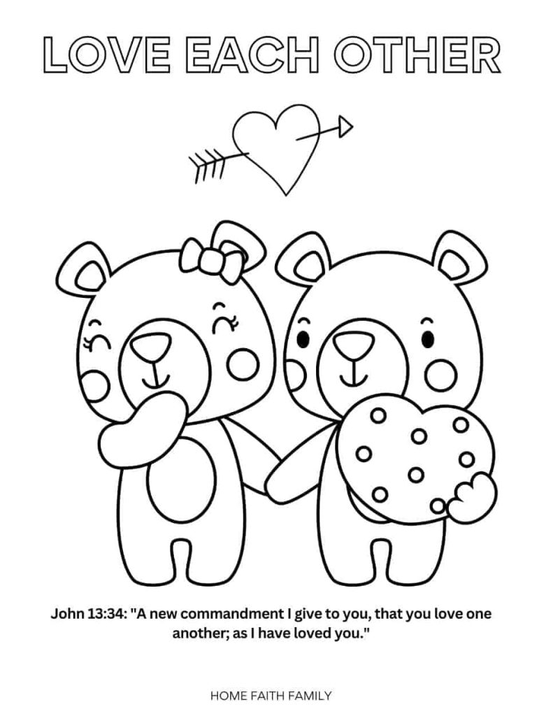 15 Free Christian Valentines Day Coloring Pages For Kids Home Faith 