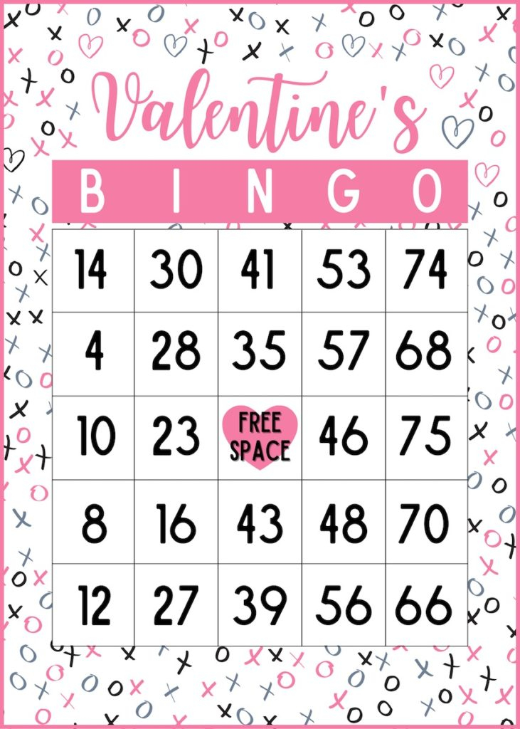 30 FREE Printable Valentine Bingo Cards With Numbers OriginalMOM