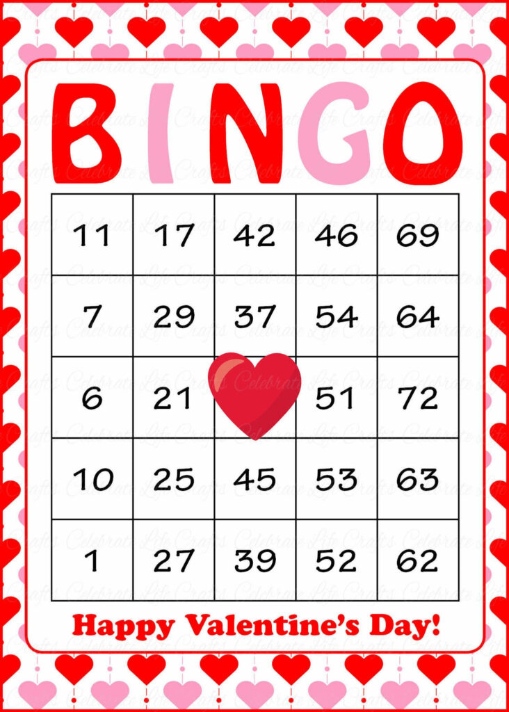 30 Free Printable Valentine Bingo Cards With Numbers Originalmom Free 