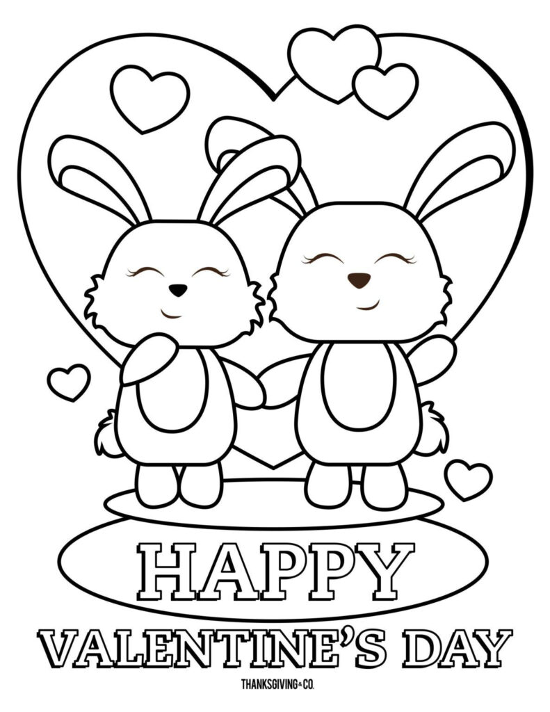 40 Sweet Valentines Coloring Pages To Enjoy Oh La De Printable 