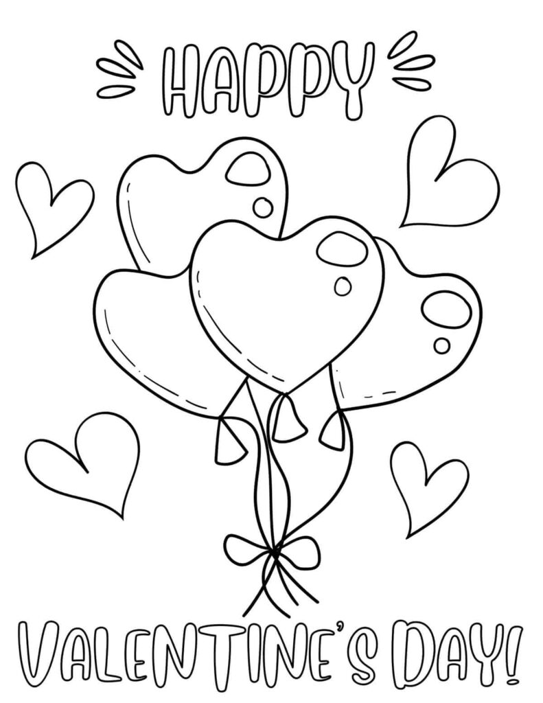 50 Free Valentine Coloring Pages For Kids 2024 