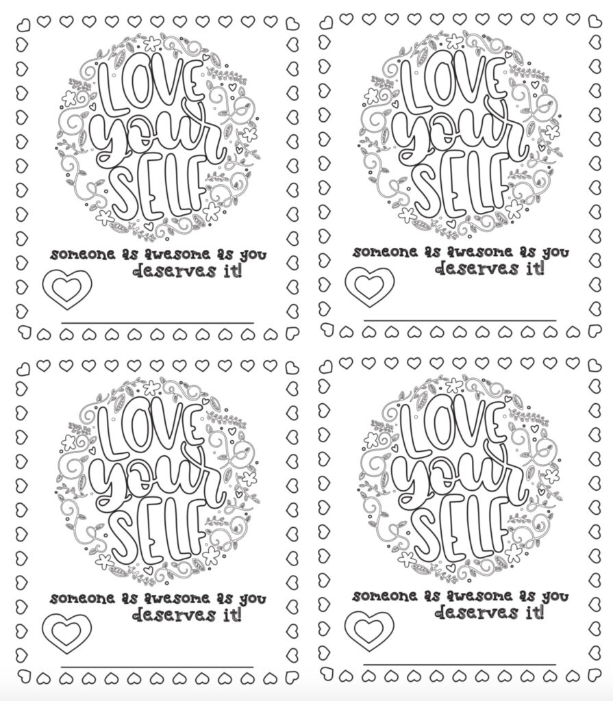 6 Free Printable Color your own Valentines That Make The Perfect Party 