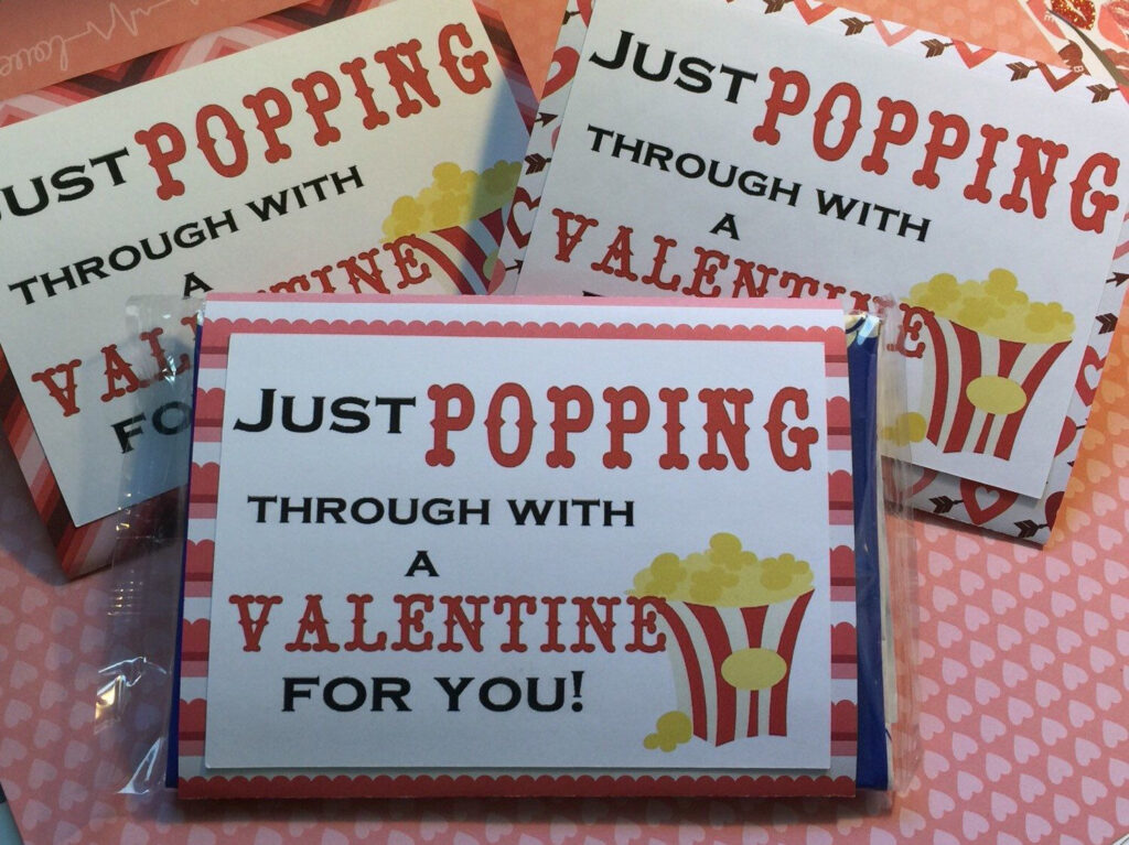 71 Free Printable Valentine Popcorn Wrappers Design Corral