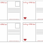 Adorable Valentine Postcards Free Printables Heart Cards