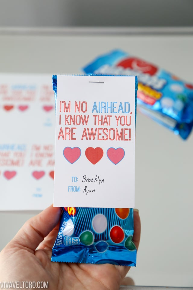 Airhead Valentine Printable Free Template Viva Veltoro