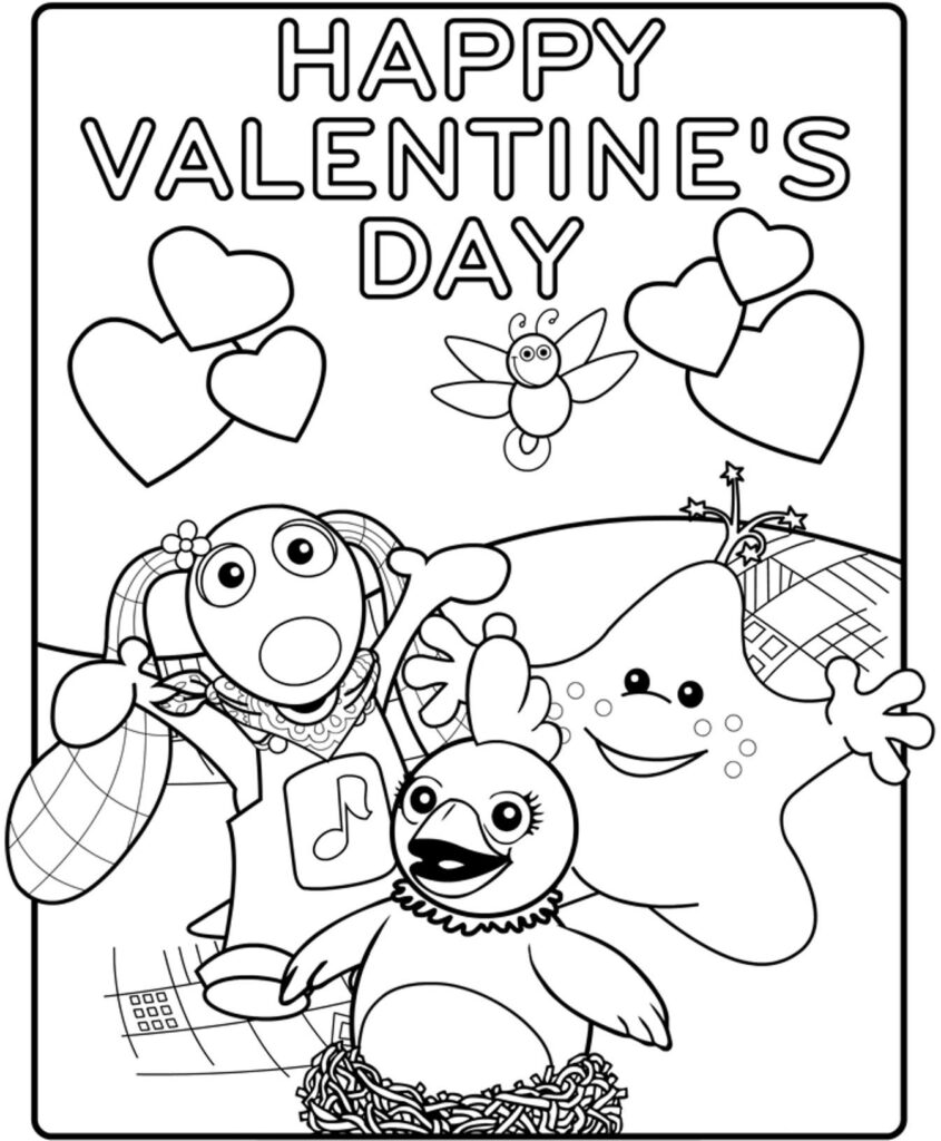 Be My Valentine Card Coloring Page Free Printable Coloring Pages 