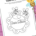 Bee Mine Valentine Printable