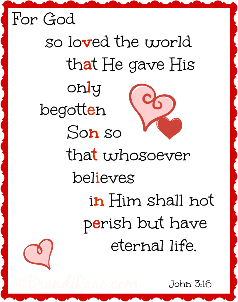 Brandi Raae For God So Loved The World Printable Updated 