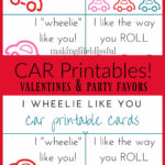 Car Valentine Cards Free Printable Making Life Blissful