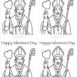 Catholic Valentines Day Cards Saint Valentine Coloring Page