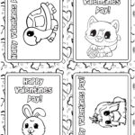 Children s Printable Valentine Cards To Color