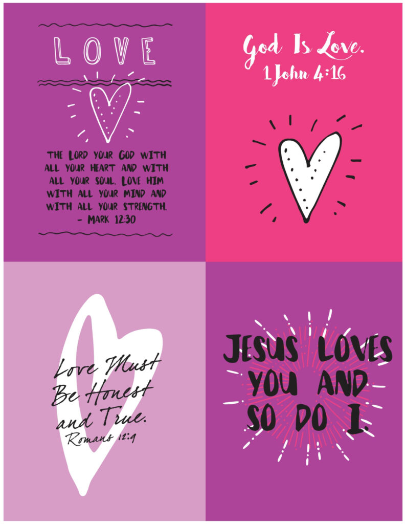 Christian Valentine Cards Free 10 Free PDF Printables Printablee