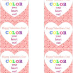 Color Your Heart Out Valentine Printable