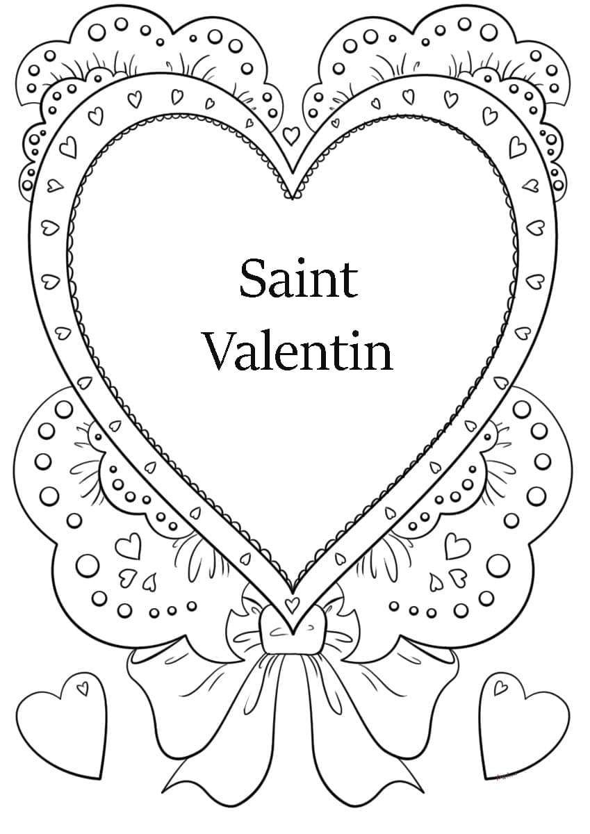 Coloriage Saint Valentin Imprimer Les Images 14 F vrier