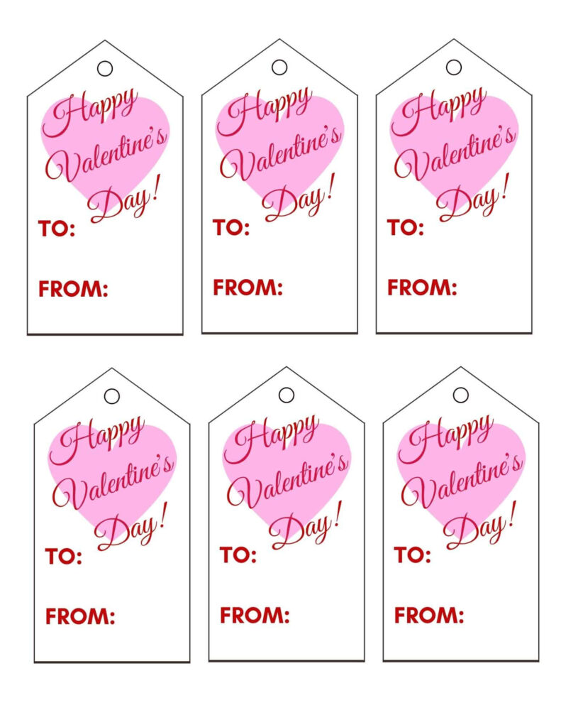 Customizable Free Printable Printable Valentine Tags