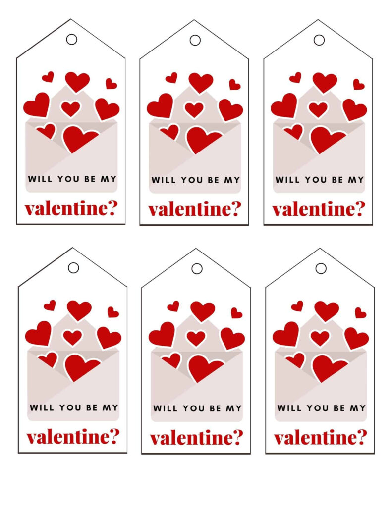 Customizable Free Printable Printable Valentine Tags Printable 