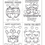 Cute Printable Valentine s Day Cards To Color Cassie Smallwood