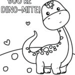 Dino Mite Valentine s Day Coloring Cards Mom Does Reviews