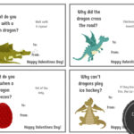 Dragon Valentines Printable Valentines For Boys Valentines Etsy