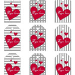 Editable Valentines Day Gift Tags For Parents Name Tags Heart Labels