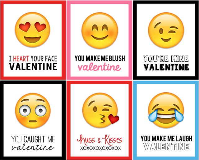 Emoji Valentines Printable For Kids Tedy Printable Activities