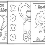 Foldable Valentine s Day Coloring Cards Totally Free The Craft at