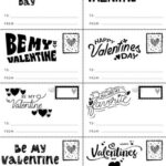 Free Black And White Printable Valentine Cards For Kids