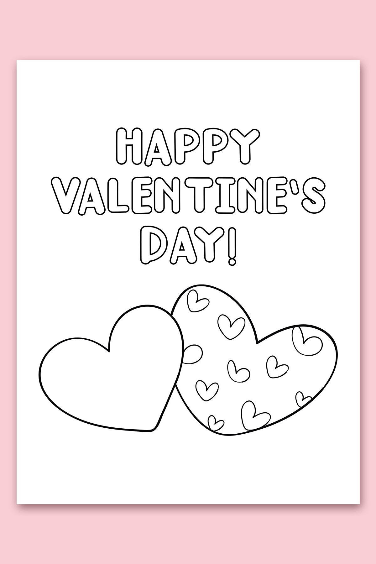 Free Preschool Coloring Pages For Valentines Day