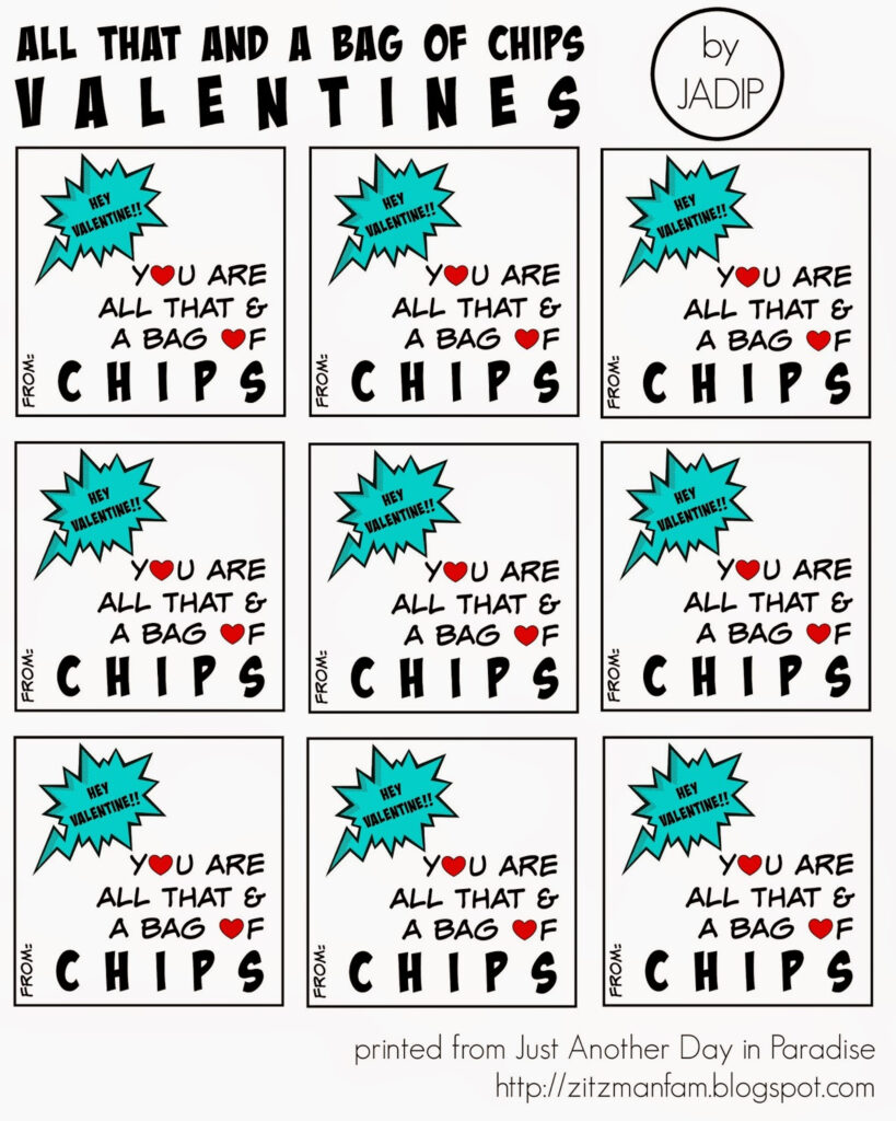 Free Printable All That And A Bag Of Chips Printable Printable Word 