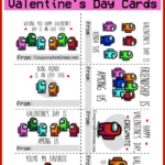 Free Printable Among Us Valentine s Day Cards