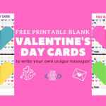 Free Printable Blank Valentine s Day Cards Our Family Code