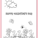 Free Printable Coloring Valentines Day Cards For Kids