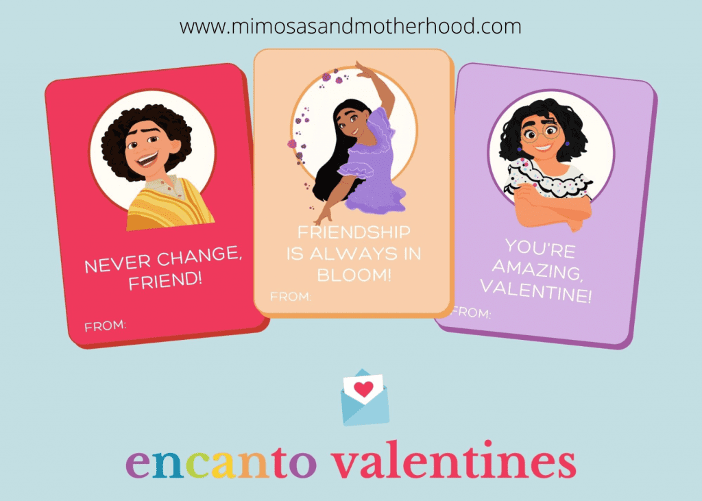 Free Printable Encanto Valentines Day Cards Mimosas Motherhood