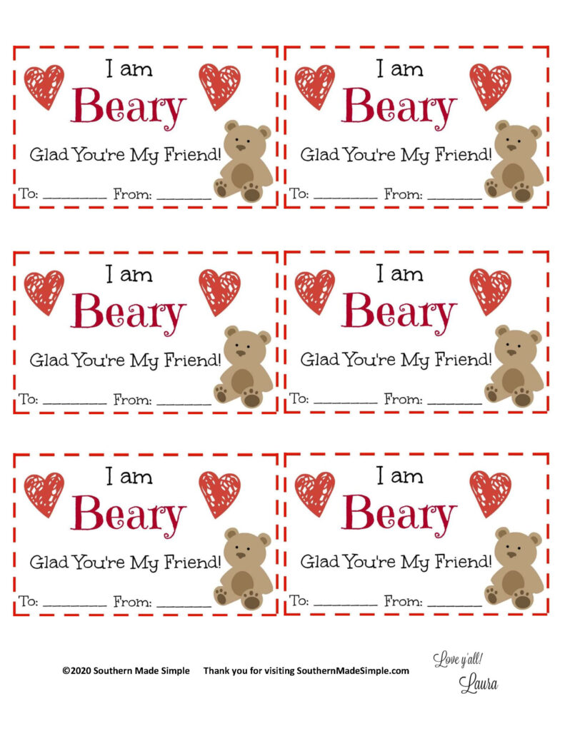 Free Printable Friend Valentine Cards Printable Templates