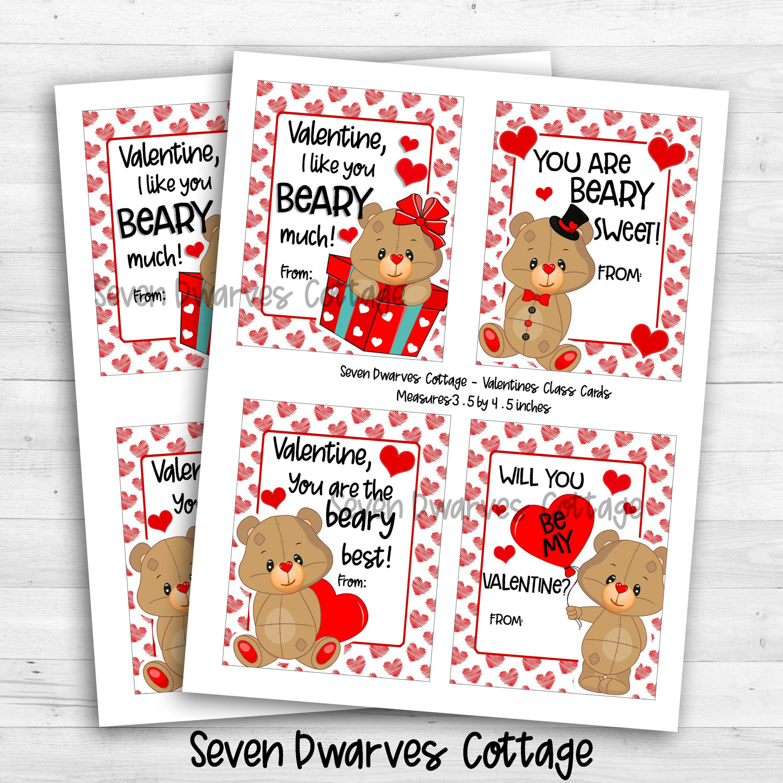 Free Printable Gummy Bear Valentine Printable Gummy Bear Valentines 