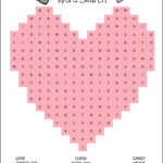 Free Printable Heart Shaped Valentine s Day Word Search For Kids