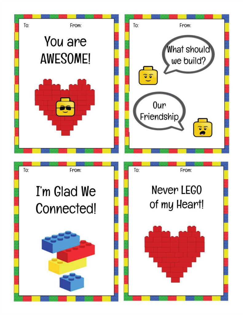 Free Printable LEGO Valentine s Day Cards Sippy Cup Mom Lego 