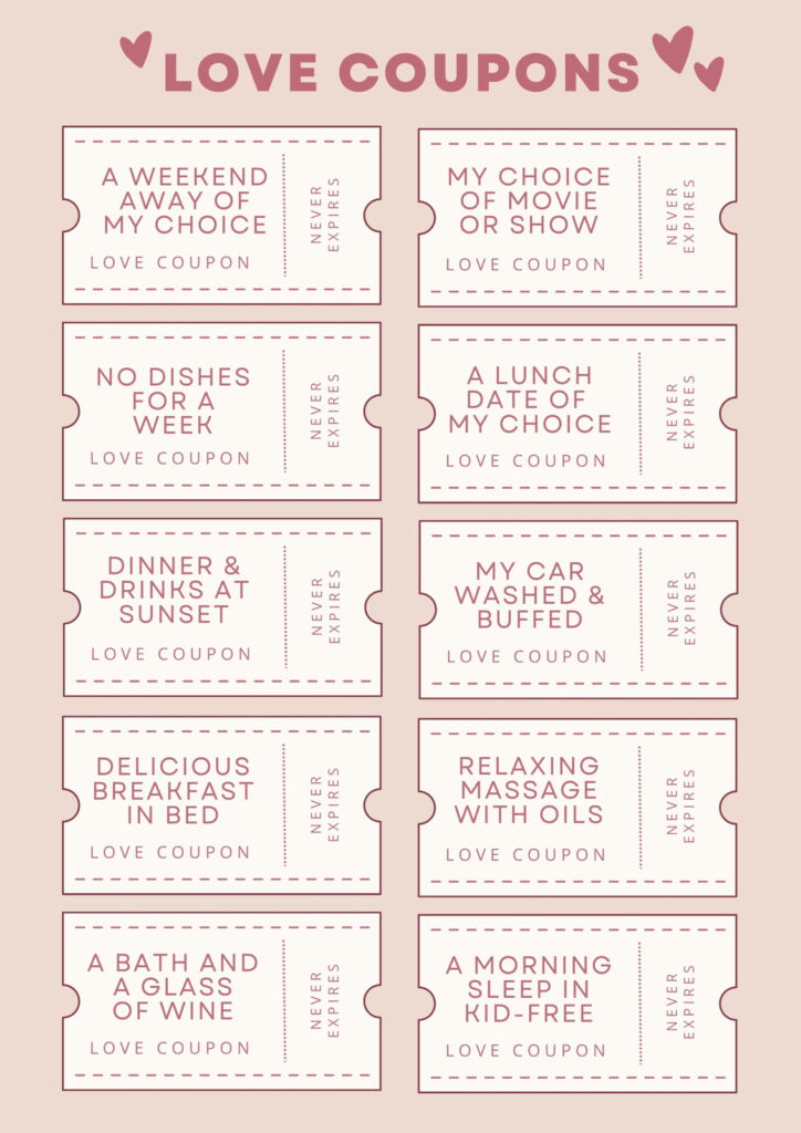 Free Printable Love Coupon Templates Canva 43 OFF Rbk bm